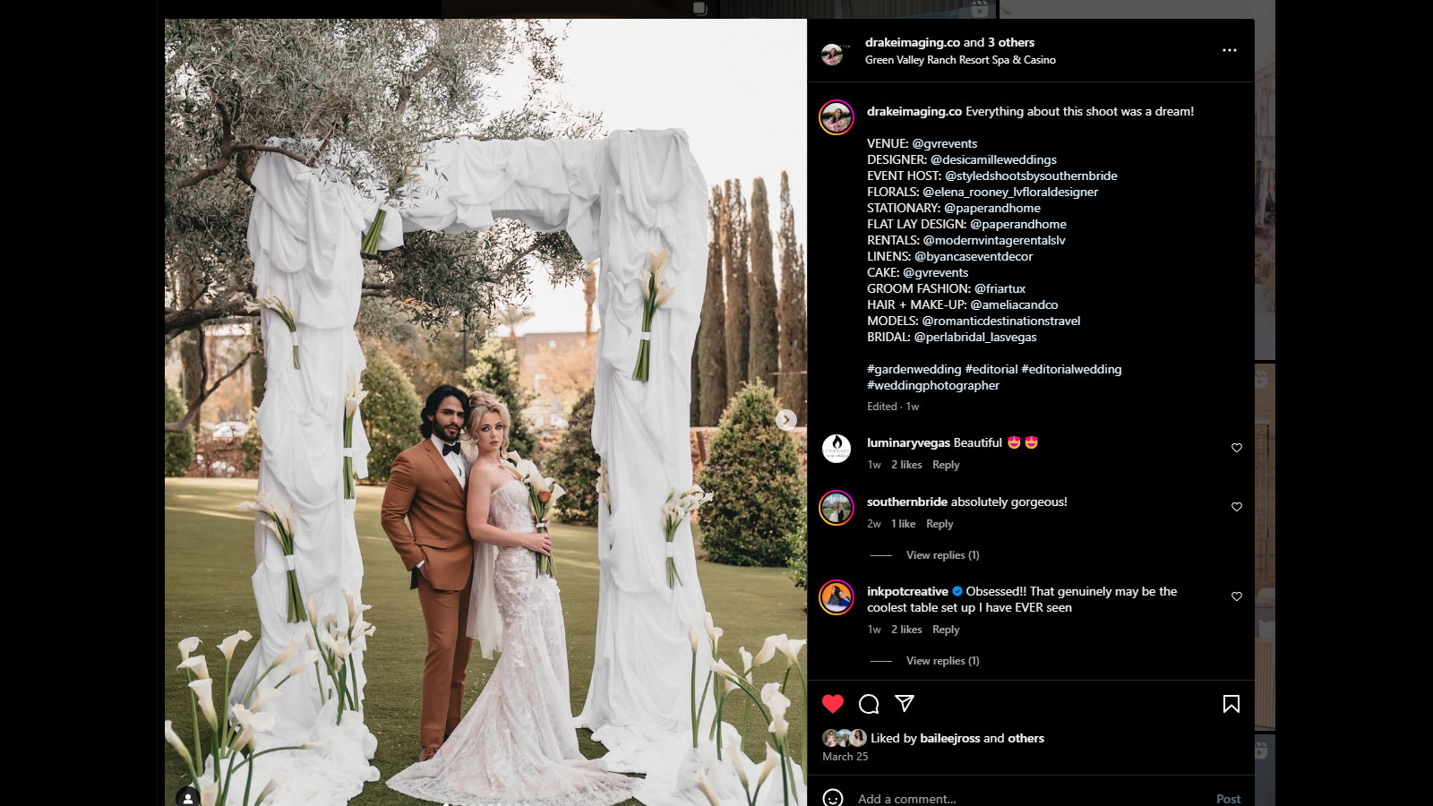 Styled Shoots by Southern Bride Instagram Sample Styled Shoots by Southern Bride Instagram Sample
