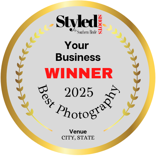 Generic Styled Shoots by Southern Bride Photographer Winner badge